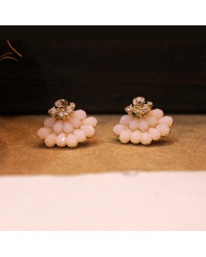 Pastel Pink Stud Earrings